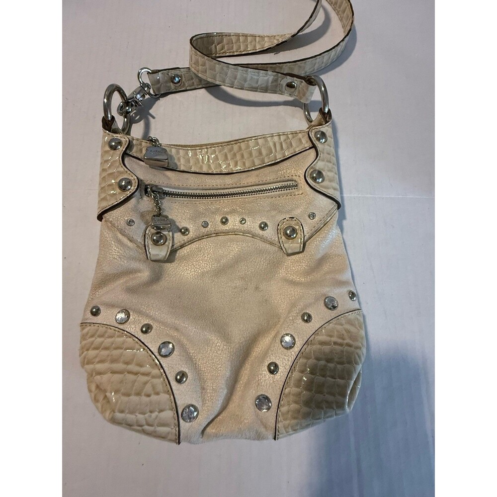 Vintage Kathy Van Zeeland Studded Crossbody Bag Retired Size S/M